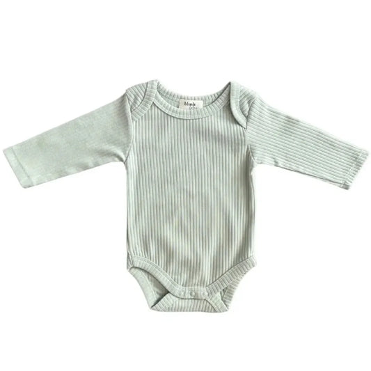 Ribbed Bodysuit - LONG SLEEVE - Pistachio