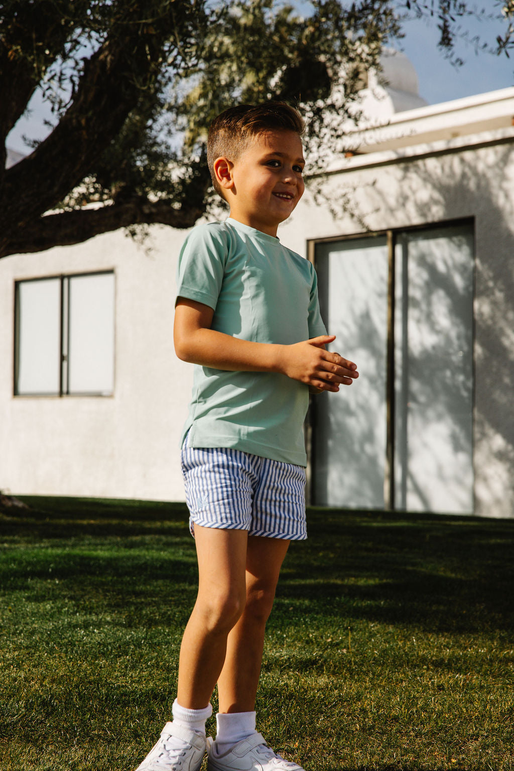 Seersucker Stripe Super Shorts