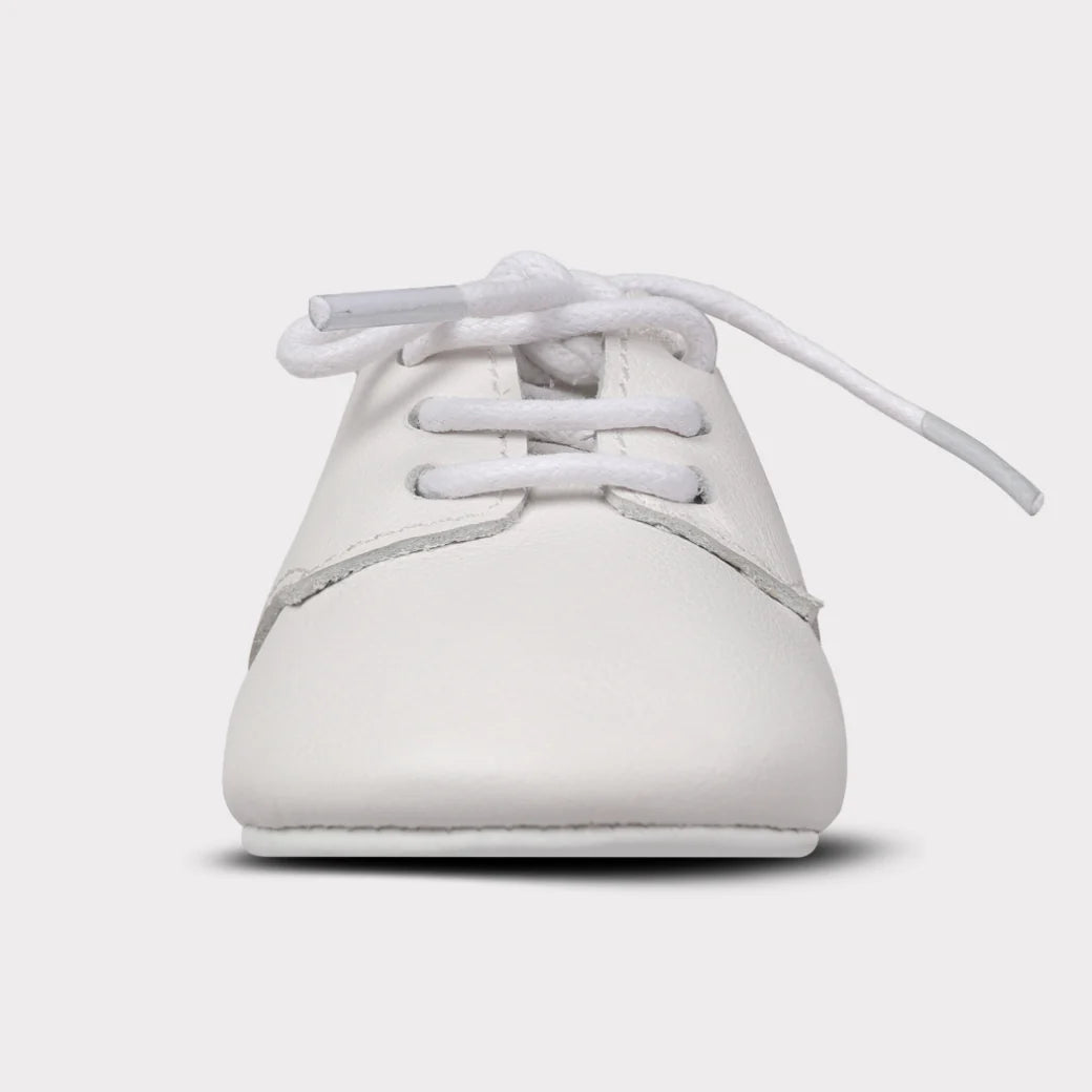 August Girls Crib Lace-Up Shoe
