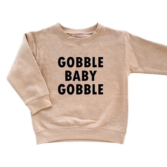 Gobble Baby  | Kids Fall + Thanksgiving Sweatshirt
