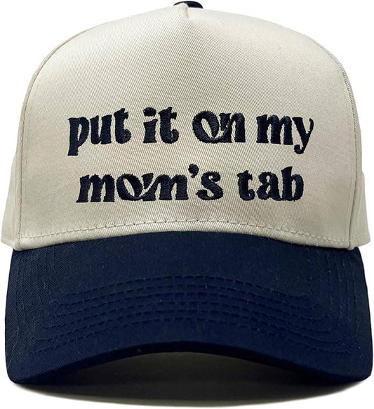 Embroidered Two Tone Vintage Snapback - Put It on My Mom's Tab