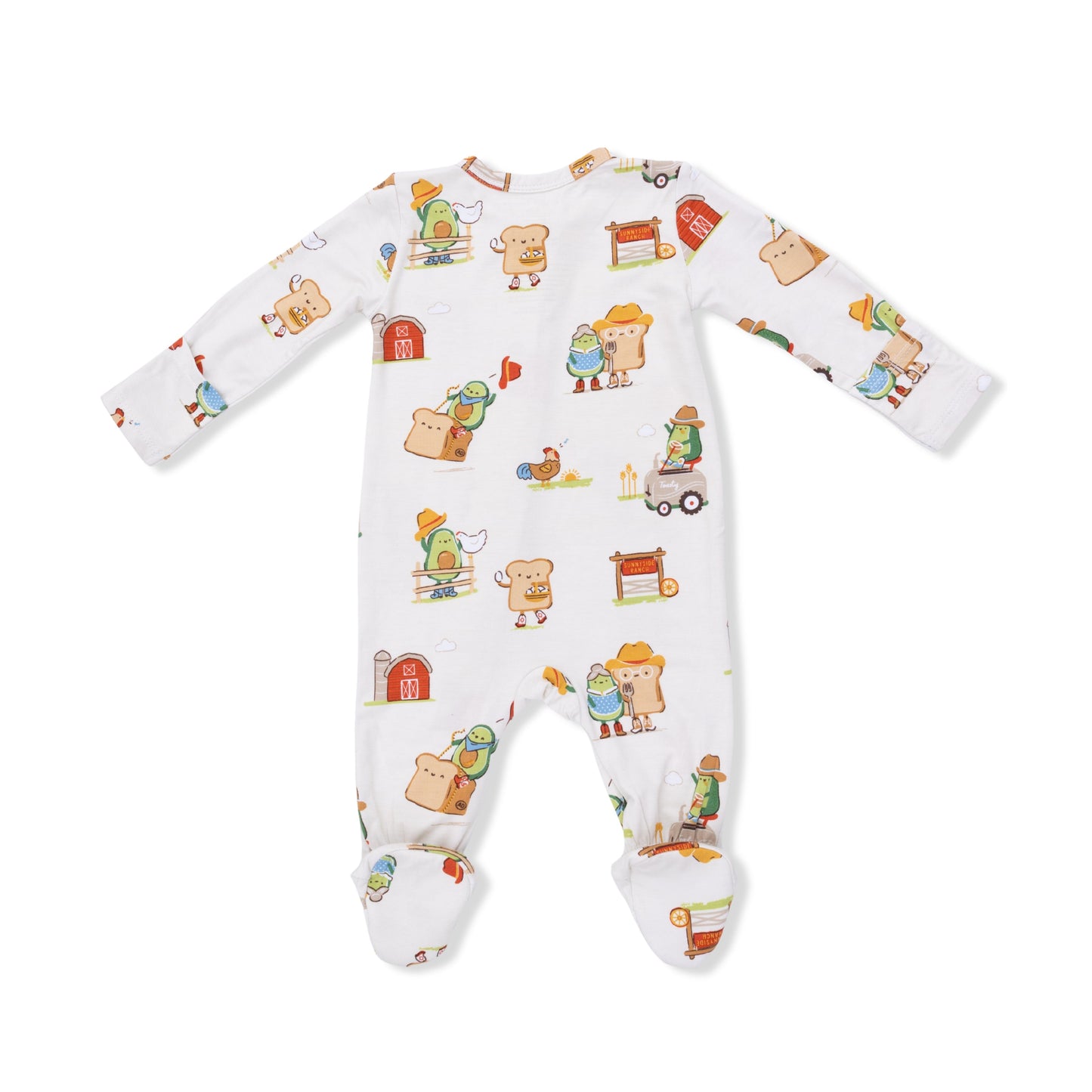 Avocado Toast - American Gothic - 2 Way Zipper Footie