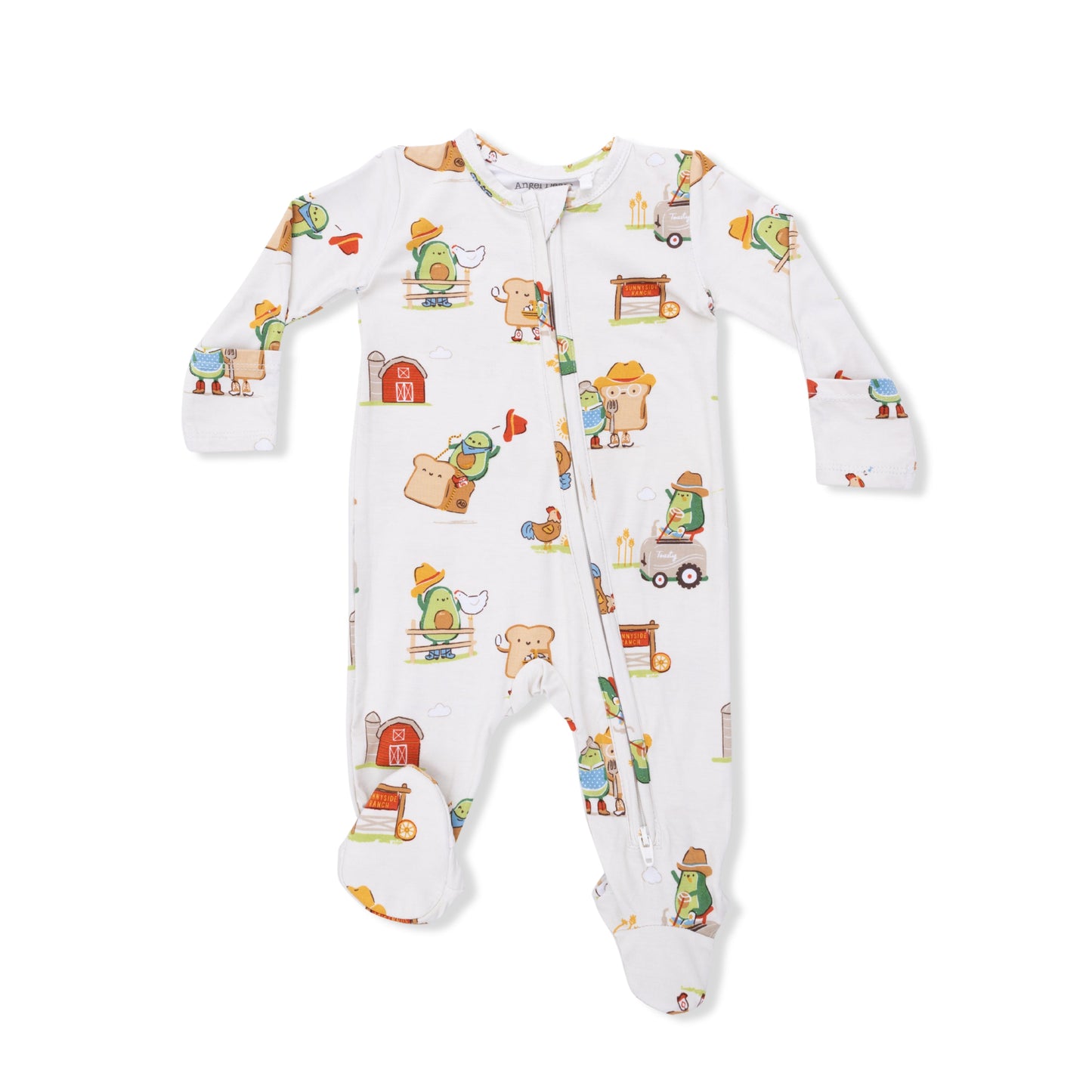 Avocado Toast - American Gothic - 2 Way Zipper Footie