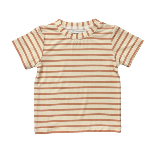 Short Sleeve Tee: Maple Stripe