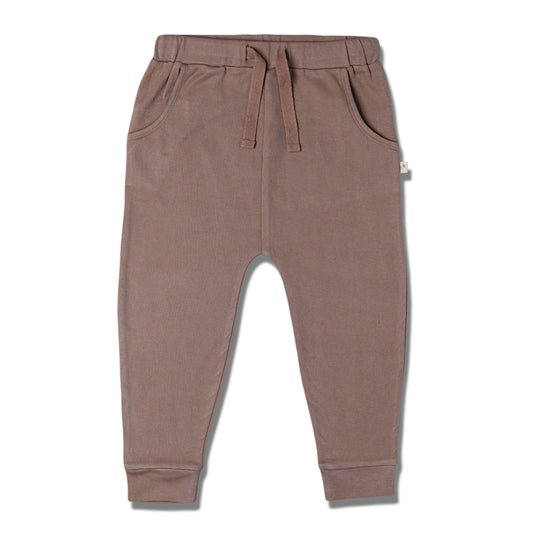 Organic Harem Pants - Taupe