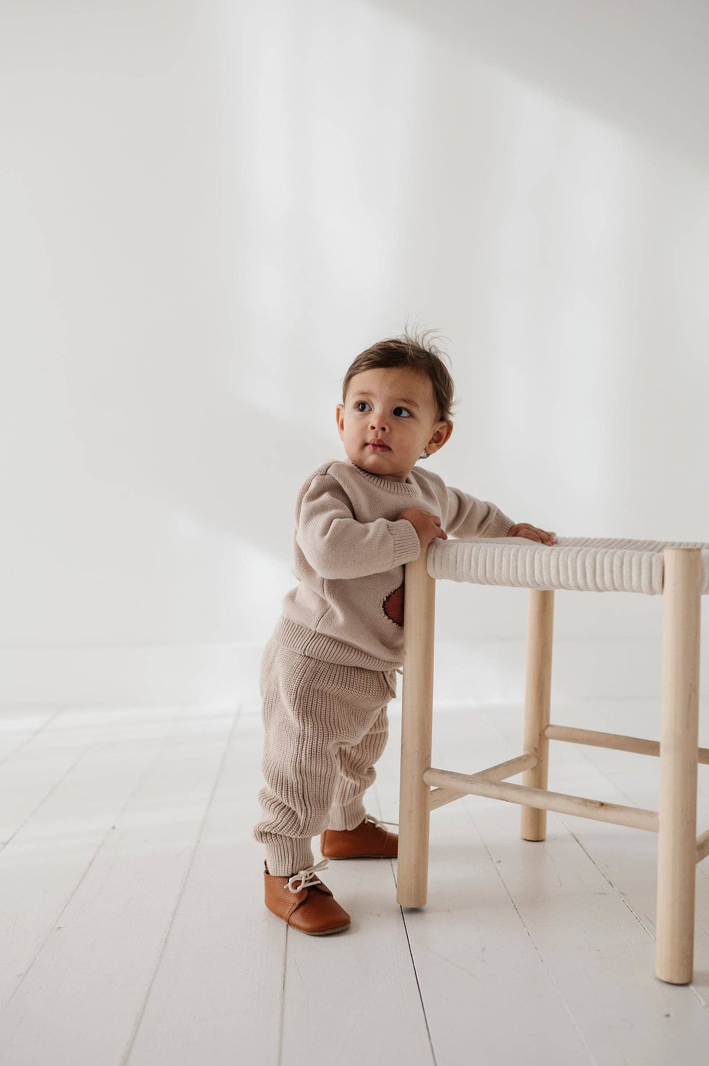 Knit Pants Cotton - Sand