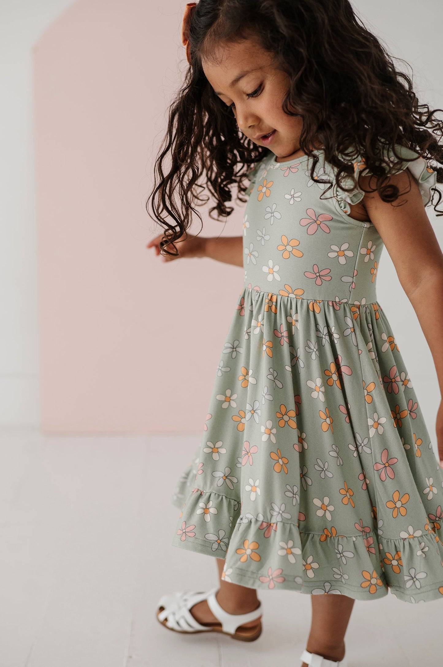 Girl's Sleeveless Twirl Dress