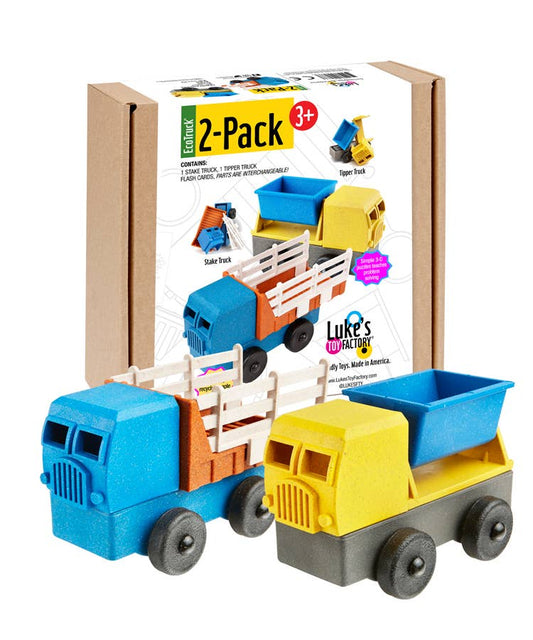 Tipper and Stake Truck 2 Pack