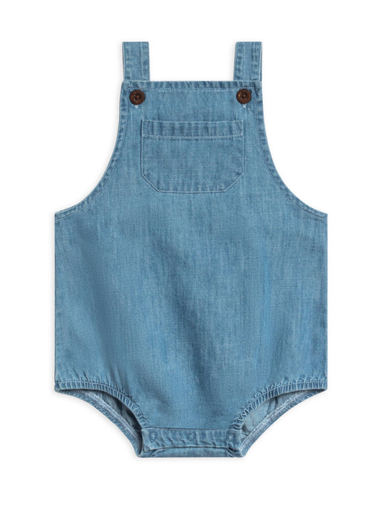 Organic Baby & Kids Noe Chambray Blue Bubble Overall