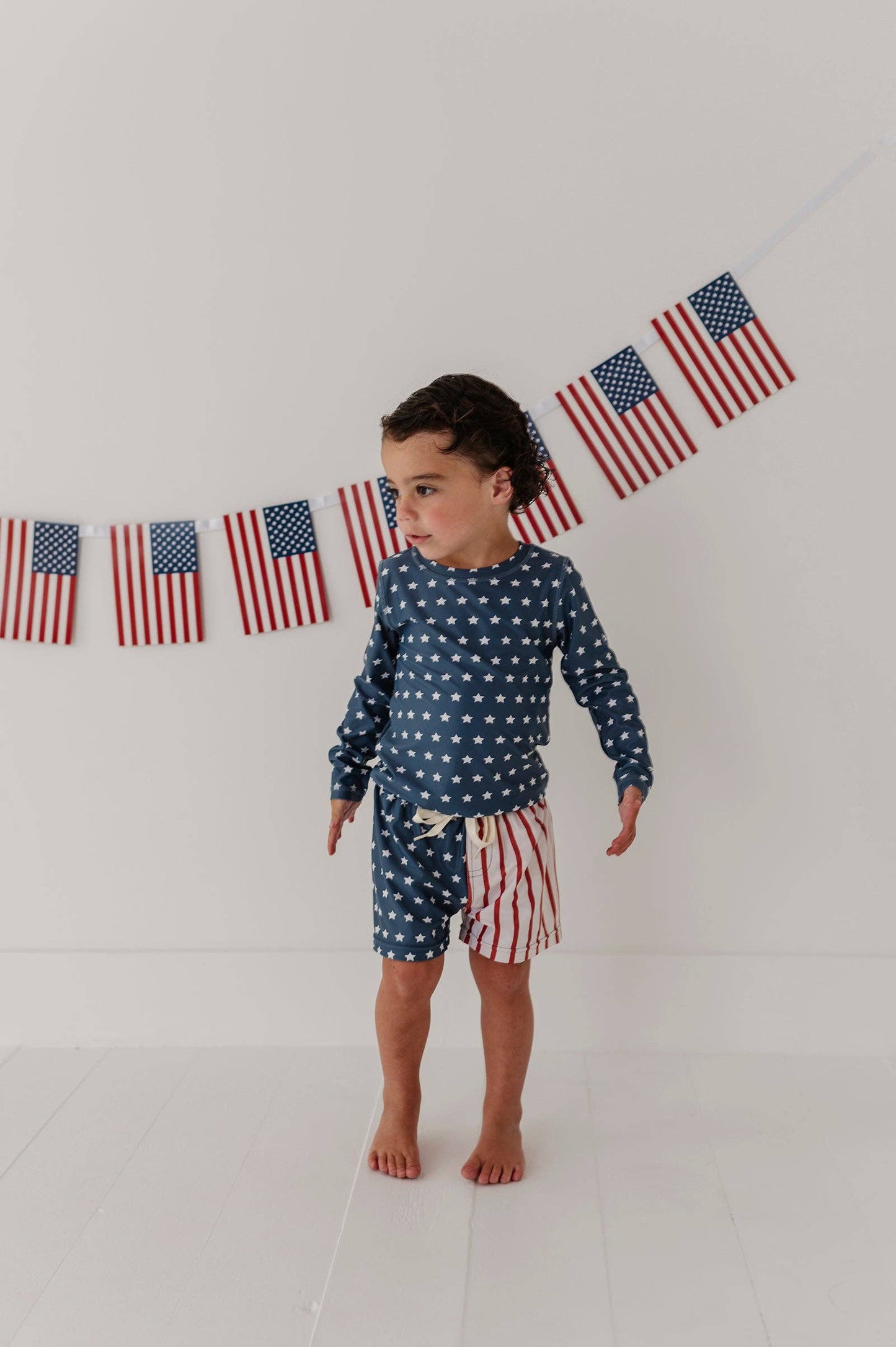 Swim Shorts: American Flag