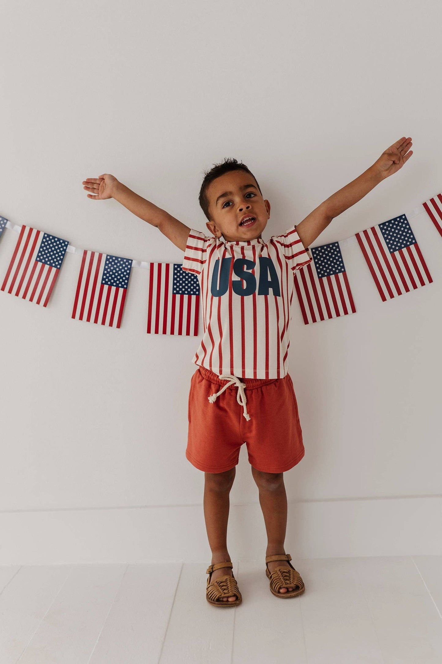 Short Sleeve Bamboo Tee: USA