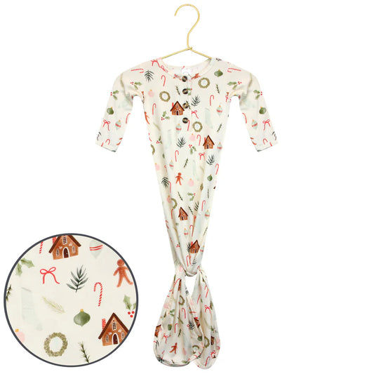 Buddy Christmas Print Knotted Gown