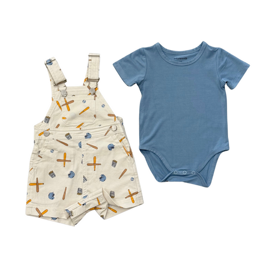 Baby Cotton Overalls Set