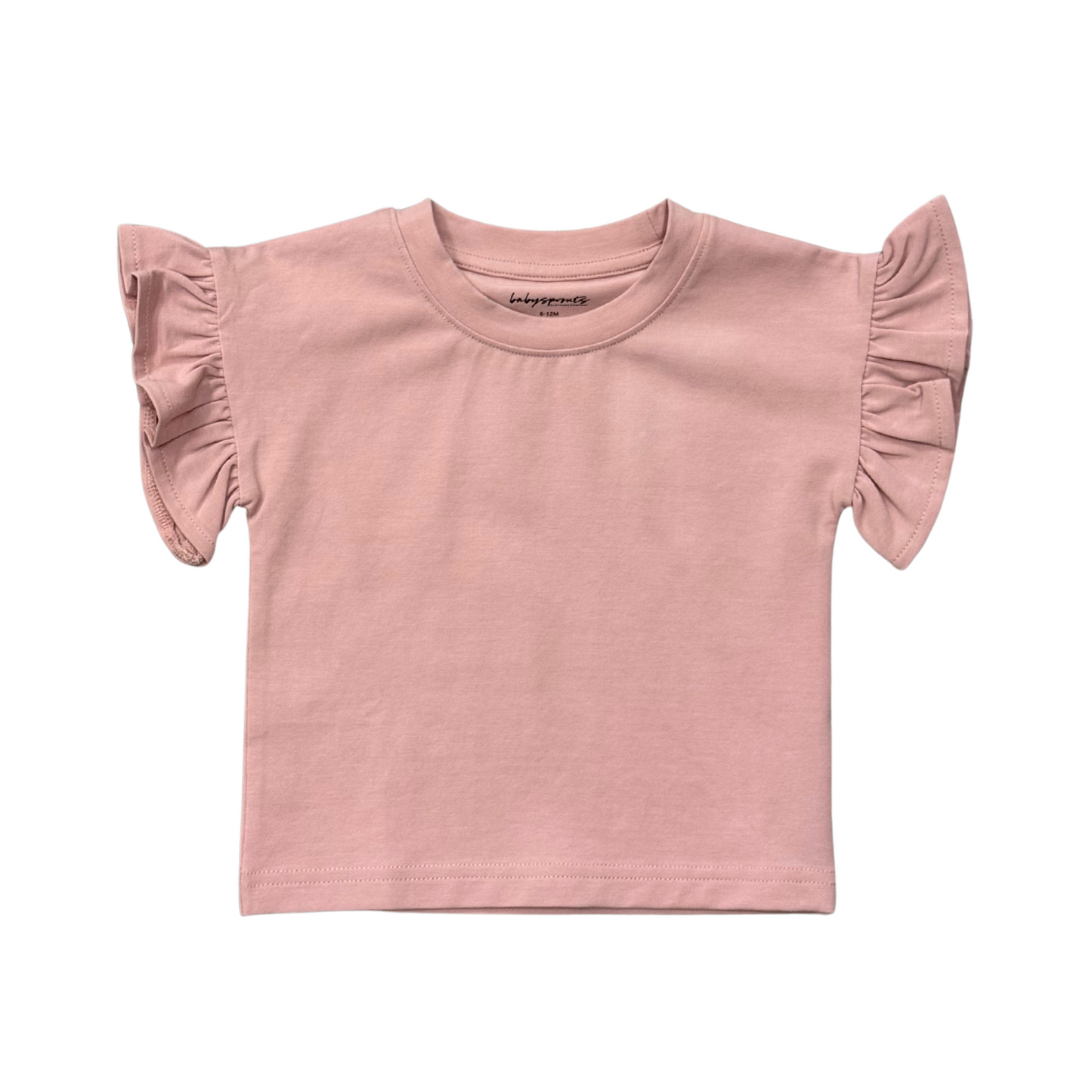 Girl's Ruffle Sleeve Top