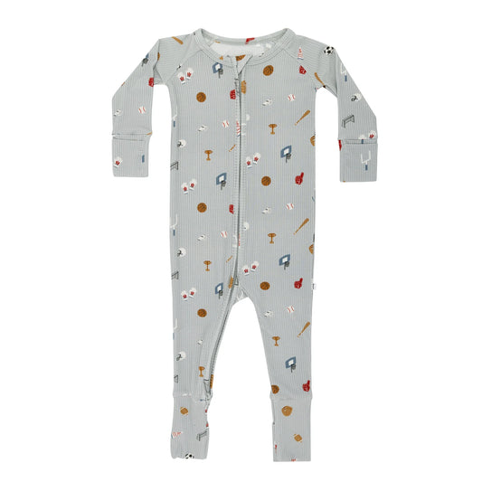Sports Zone Small Ribbed Zip Romper