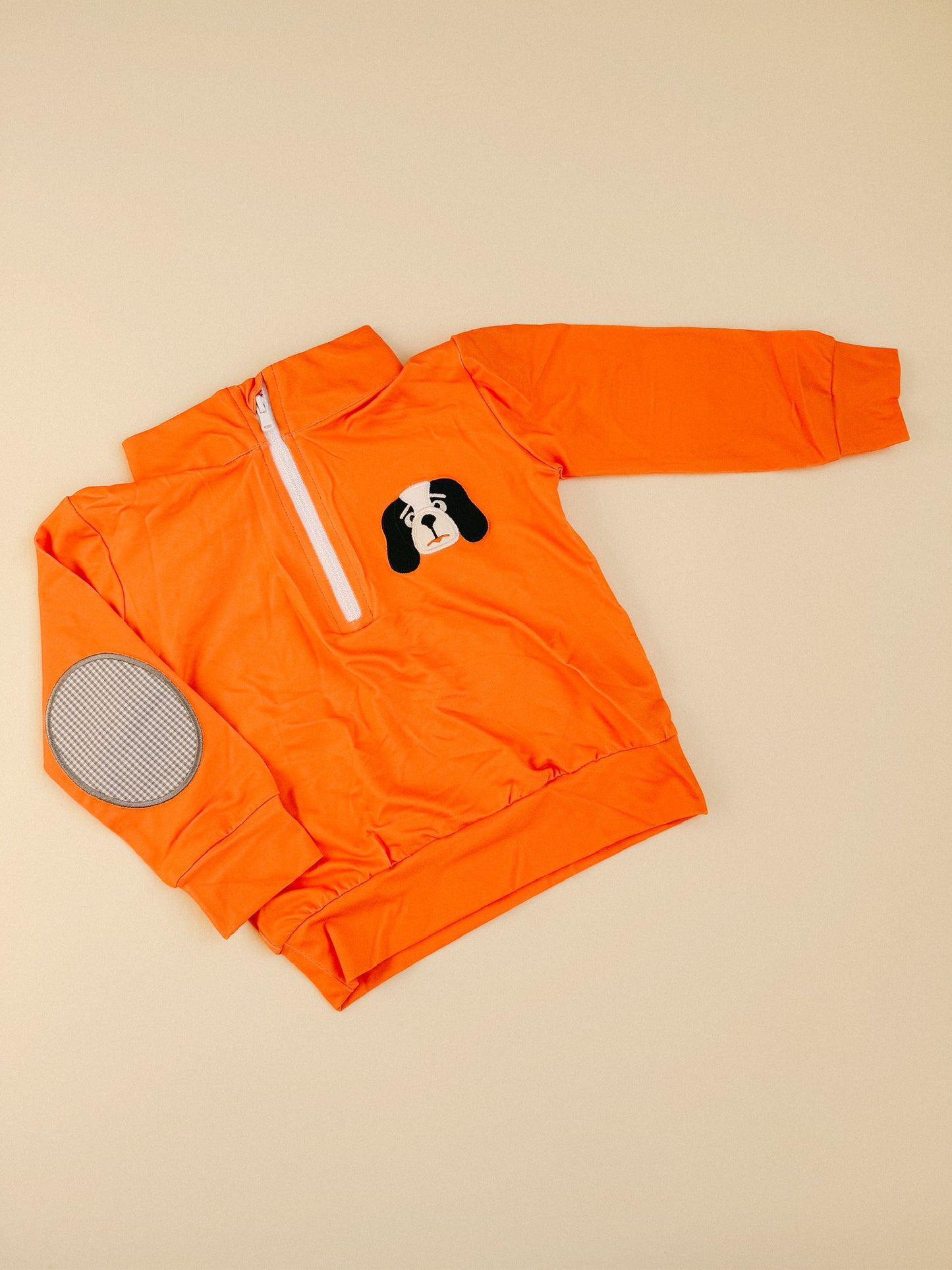 Smokey Dog Quarter Zip Pullover w/Elbow Patches