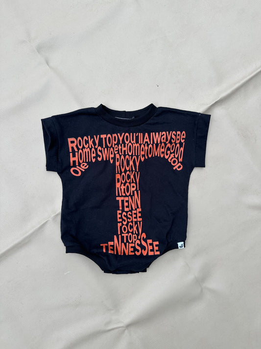 JuneJuly Custom Upcycled Children's Clothing: 6-9mo / Short Sleeve Romper
