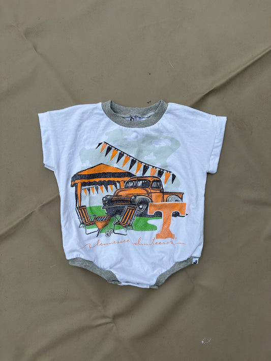 JuneJuly Custom Upcycled Children's Clothing: 12-18mo / Short Sleeve Romper
