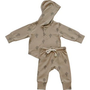 Cactus Hooded Set - Camel