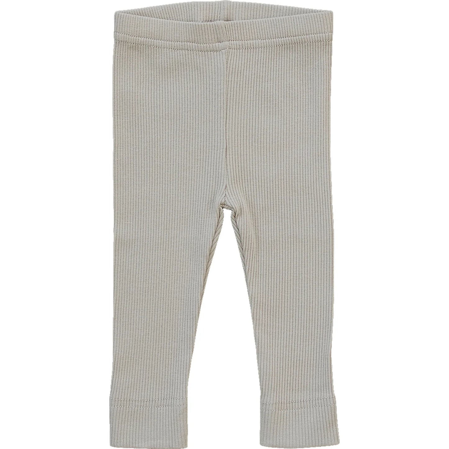 Oatmeal Organic Ribbed Leggings