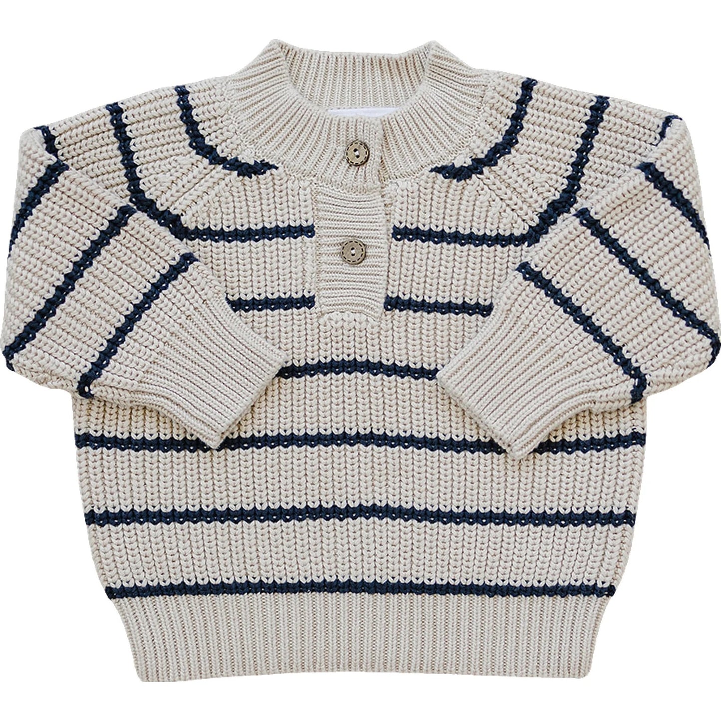 Charcoal Stripe Kinit Sweater