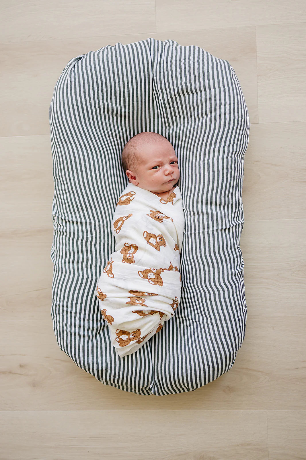 Teddy Bear Muslin Swaddle Blanket - 100% Cotton