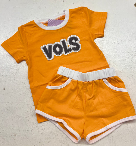 Vols Applique Short Set - Boys