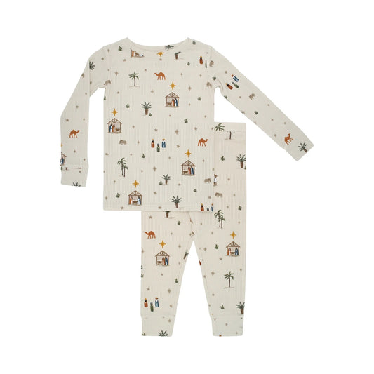 Nativity Small Ribbed Bamboo Two Piece Set