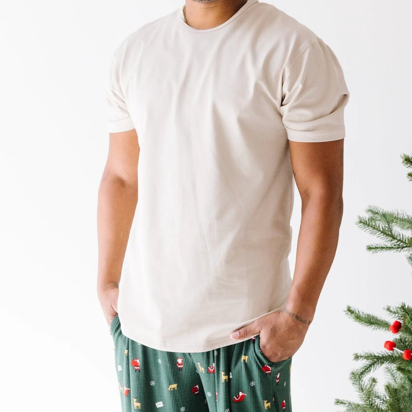 Unisex Bamboo Short Sleeve Top - Oat