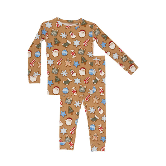 Sugar Cookie Small Ribbed Bamboo Two Piece Set