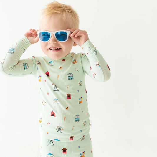 County Fair Bamboo Small Ribbed - Two Piece Long Sleeve/Pant Set