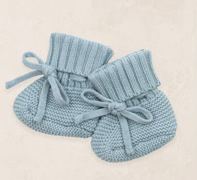 Blue - Heirloom Knit Booties