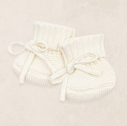 Ivory - Heirloom Knit Booties