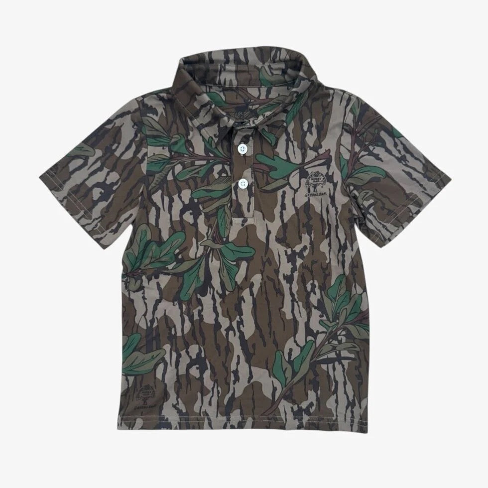 UPF 50-  Mossy Oak - Green Leaf Polo