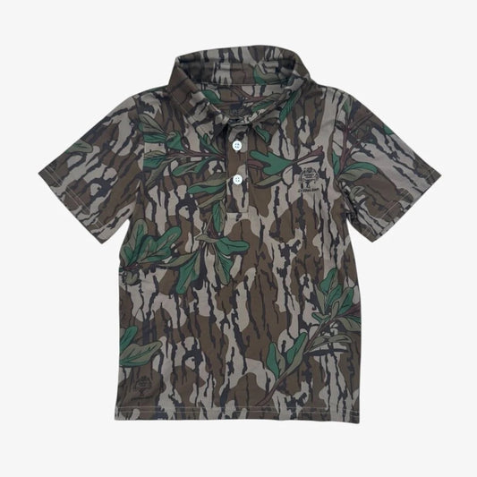 UPF 50-  Mossy Oak - Green Leaf Polo