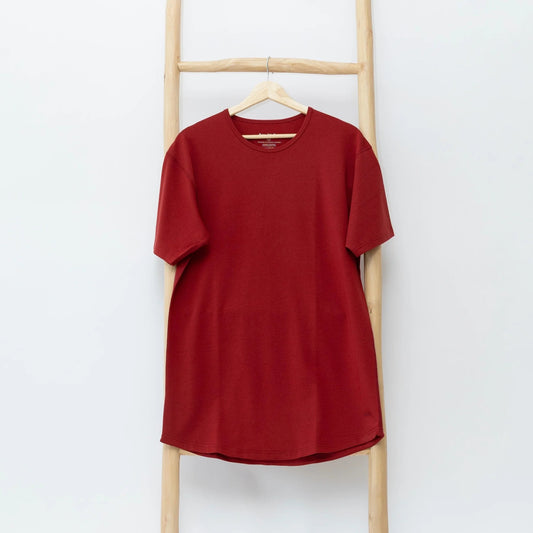 Unisex Bamboo Short Sleeve Top - Red
