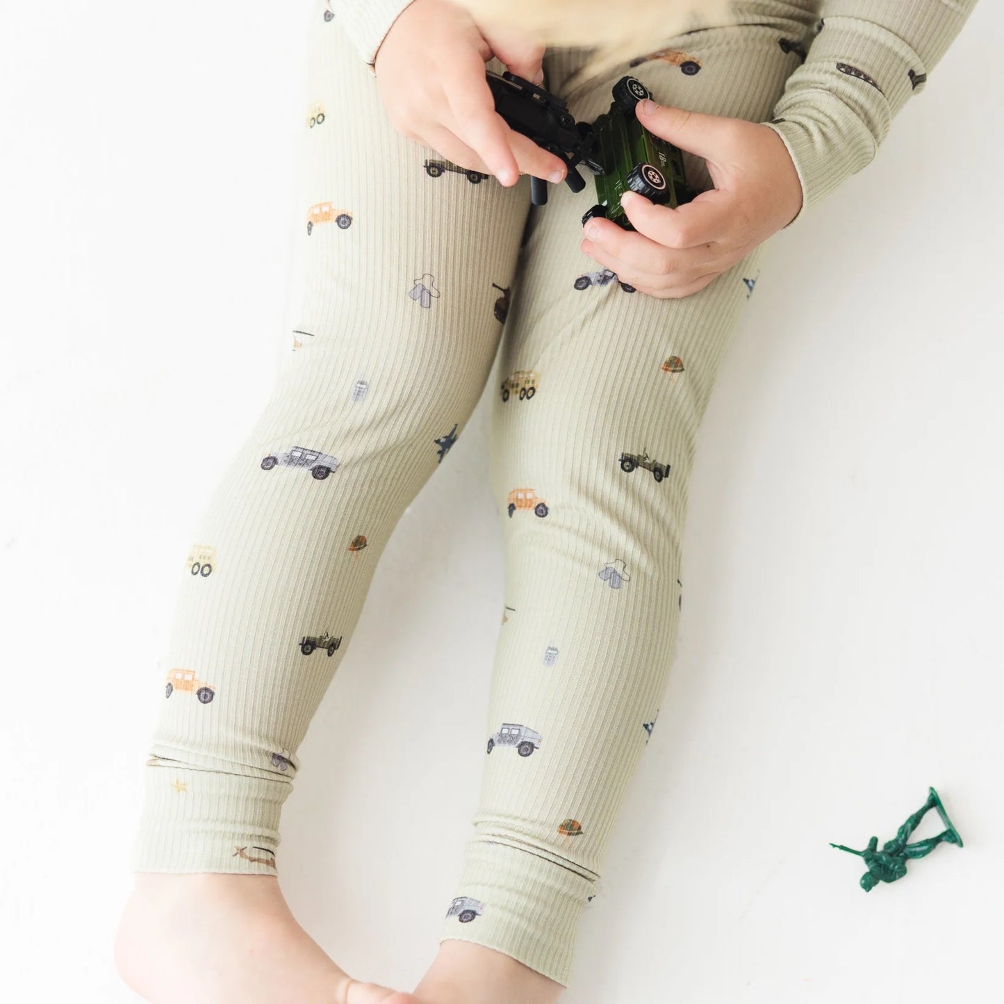 Military Bamboo Small Ribbed - Two Piece Long Sleeve/Pant Set