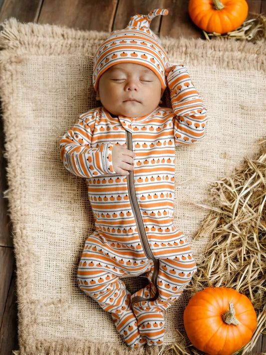 Pumpkin Organic Zip Footie