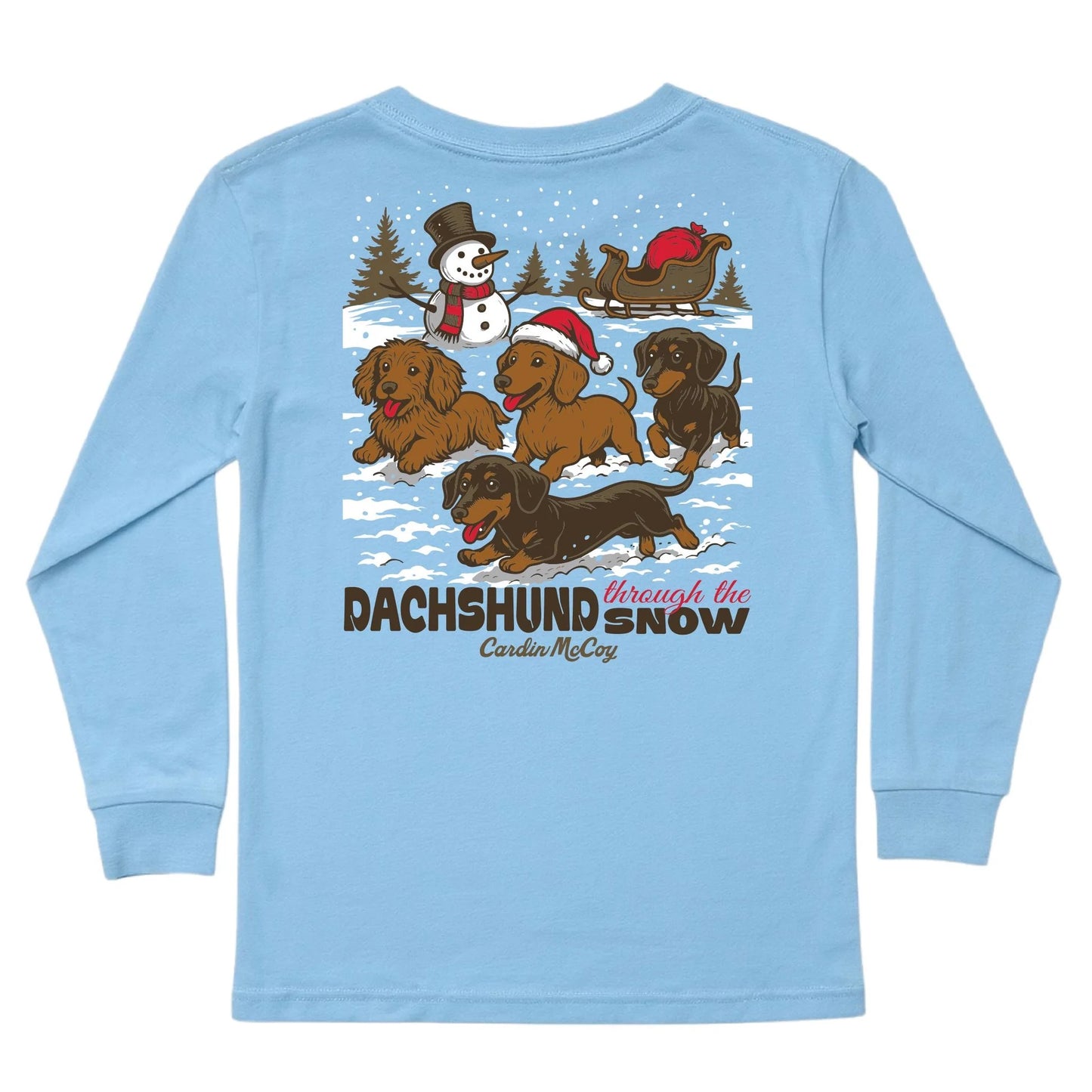 Dachshund Through the Snow - Graphic Long Sleeve