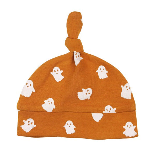 Organic 100% Cotton Knotted Hat - Ghosts