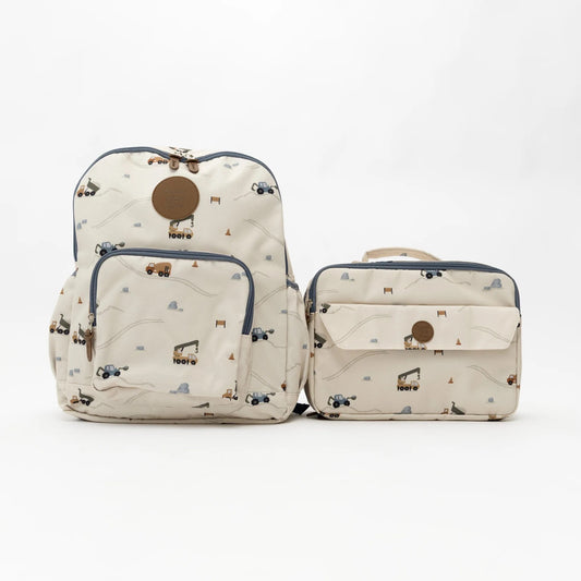 Construction Backpack and Lunchbox - SET