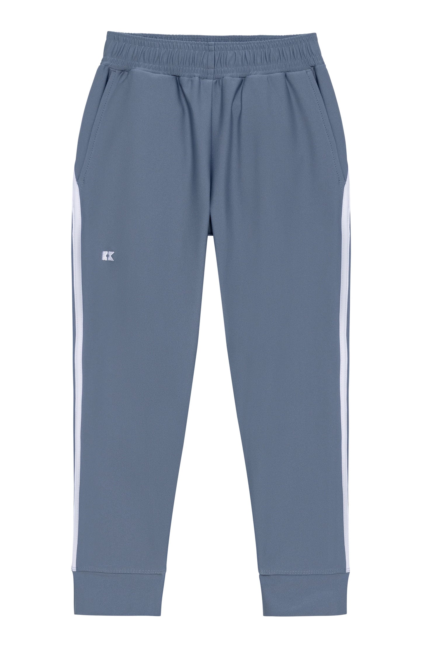 Slate Blue Retro Warm-Up Jogger