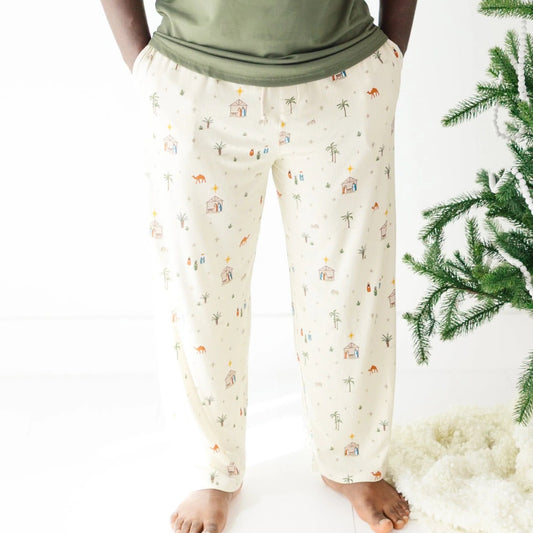 Unisex Bamboo Small Ribbed Nativity Pants