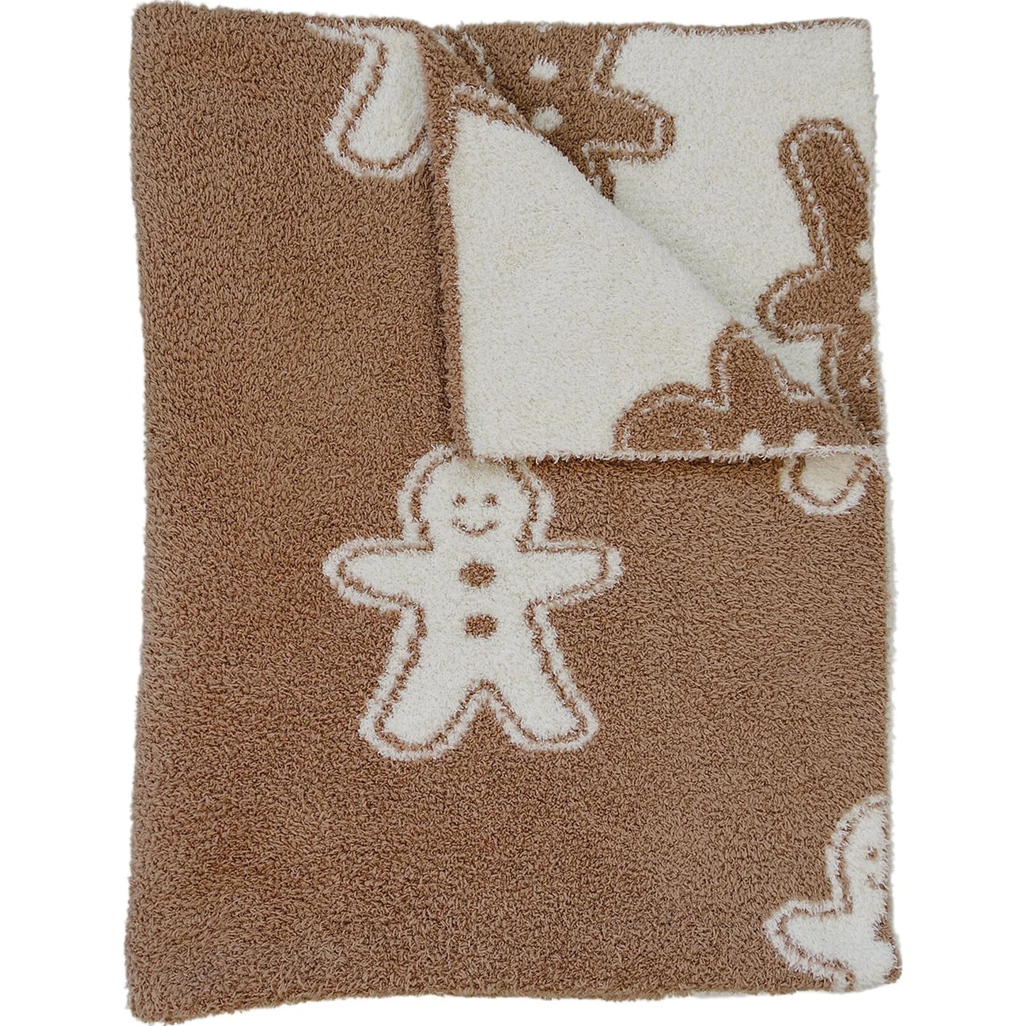 Gingerbread Plush Blanket - Various Sizing
