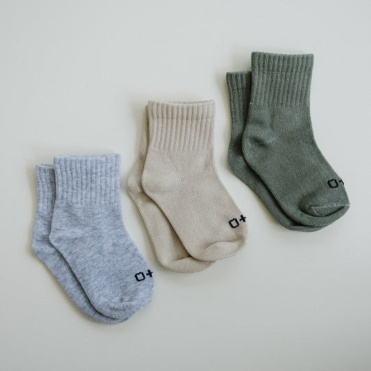 Earth Solid 3-Pack Socks