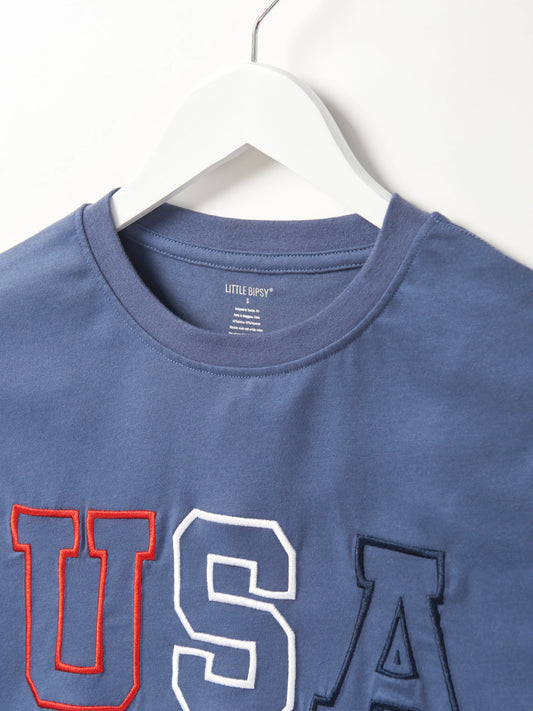 USA Adult Navy Tee - Unisex Fit