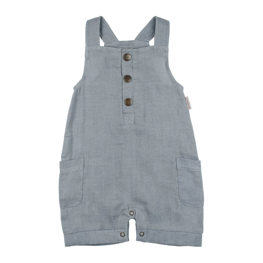 Organic Cuffed Muslin Overall - Twilight