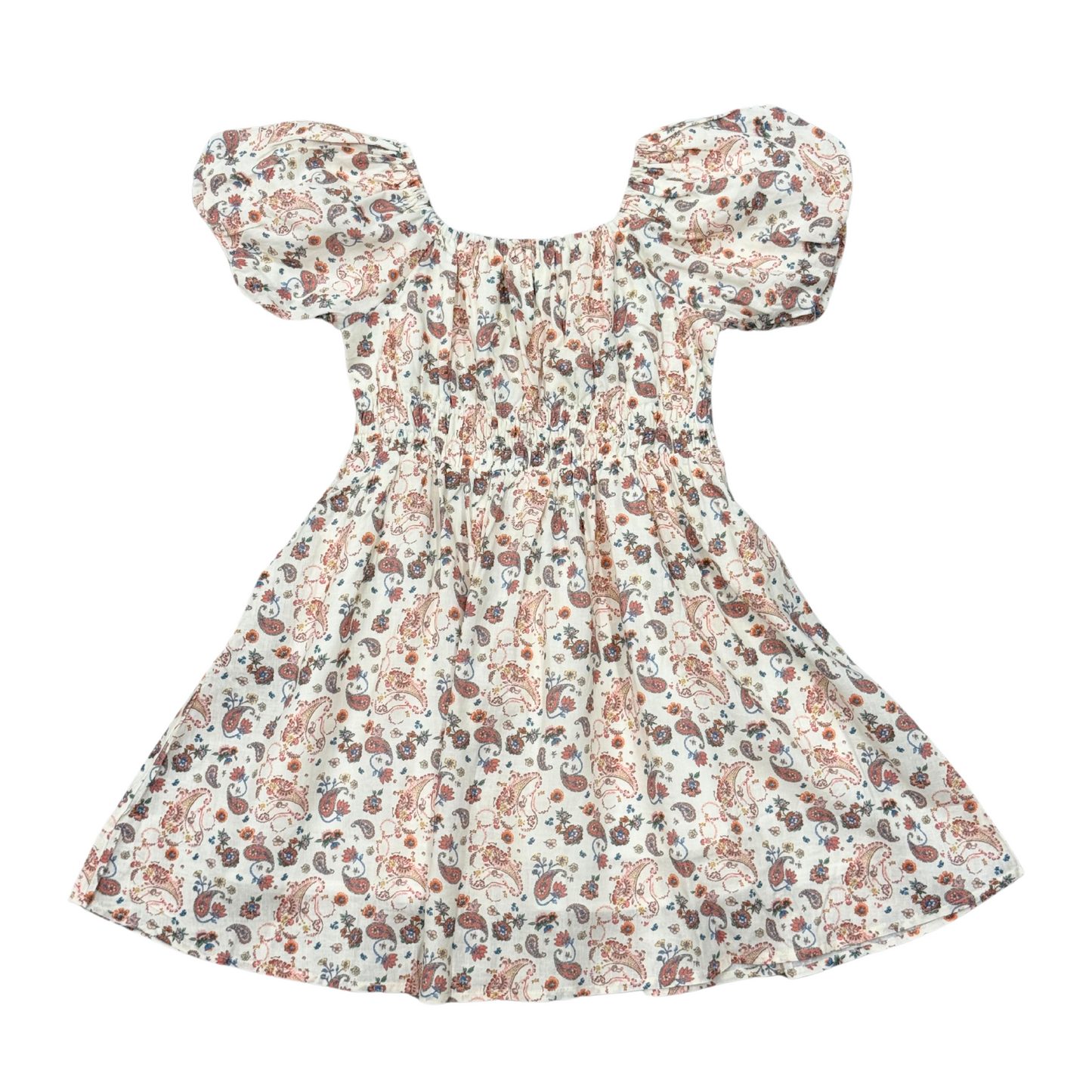 Peasant Bubble Sleeve Dress