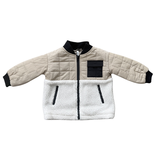 Quilted Sherpa Jacket
