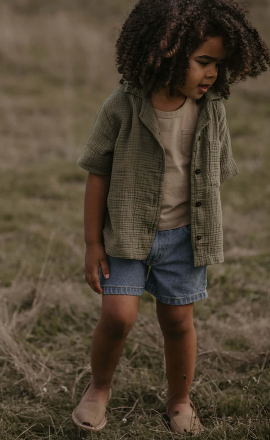 The Wanderer Green Button Down Shirt